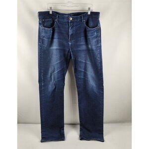 Banana Republic Jeans Mens 38x34 Blue Navy Traveler Slim Fit Denim Pants